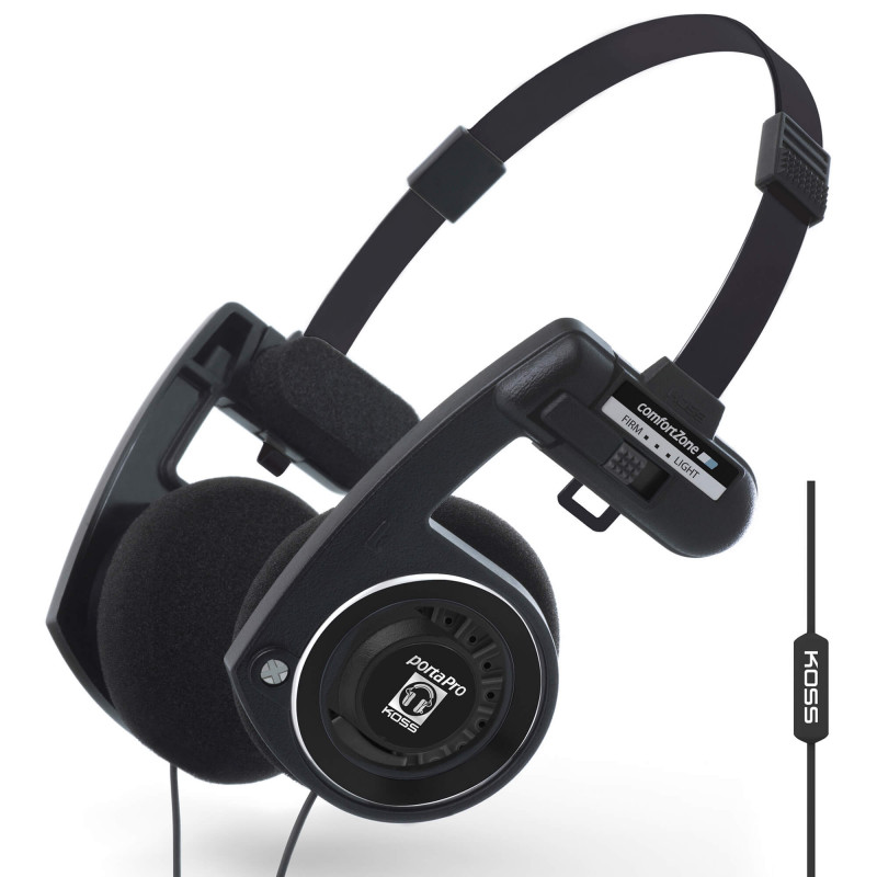 Produktbild för Hörlur PortaPro 3.0 On-Ear Mic Remote Dark Master