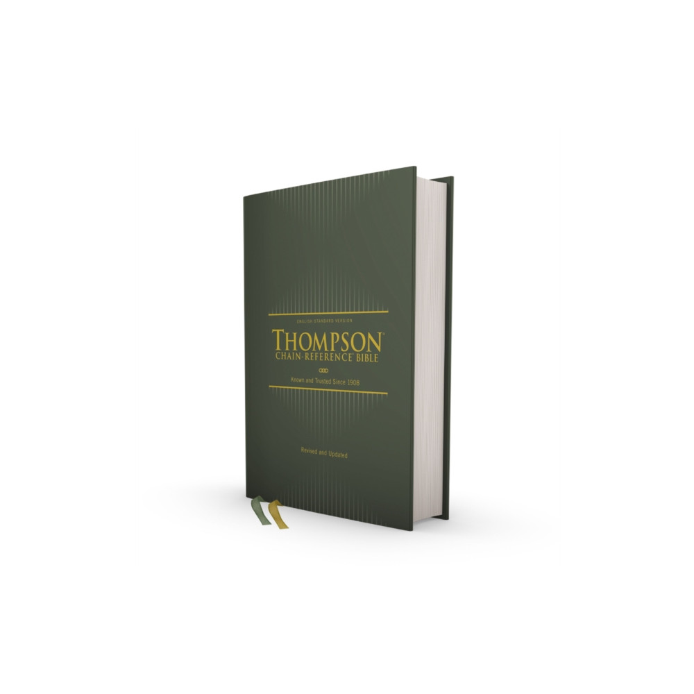 Produktbild för ESV, Thompson Chain-Reference Bible, Hardcover, Green, Red Letter (inbunden, eng)