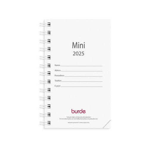 Burde Kalender Mini refill 2025