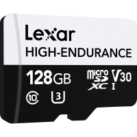 Produktbild för Lexar microSDXC High-Endurance UHS-I/U3/10 R100/W45 (V30) 128GB