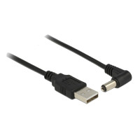 Produktbild för Delock - strömkabel - DC-jack 5,5 x 2,1 mm till USB (endast ström) - 1.5 m