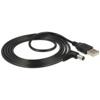 Produktbild för Delock - strömkabel - DC-jack 5,5 x 2,1 mm till USB (endast ström) - 1.5 m