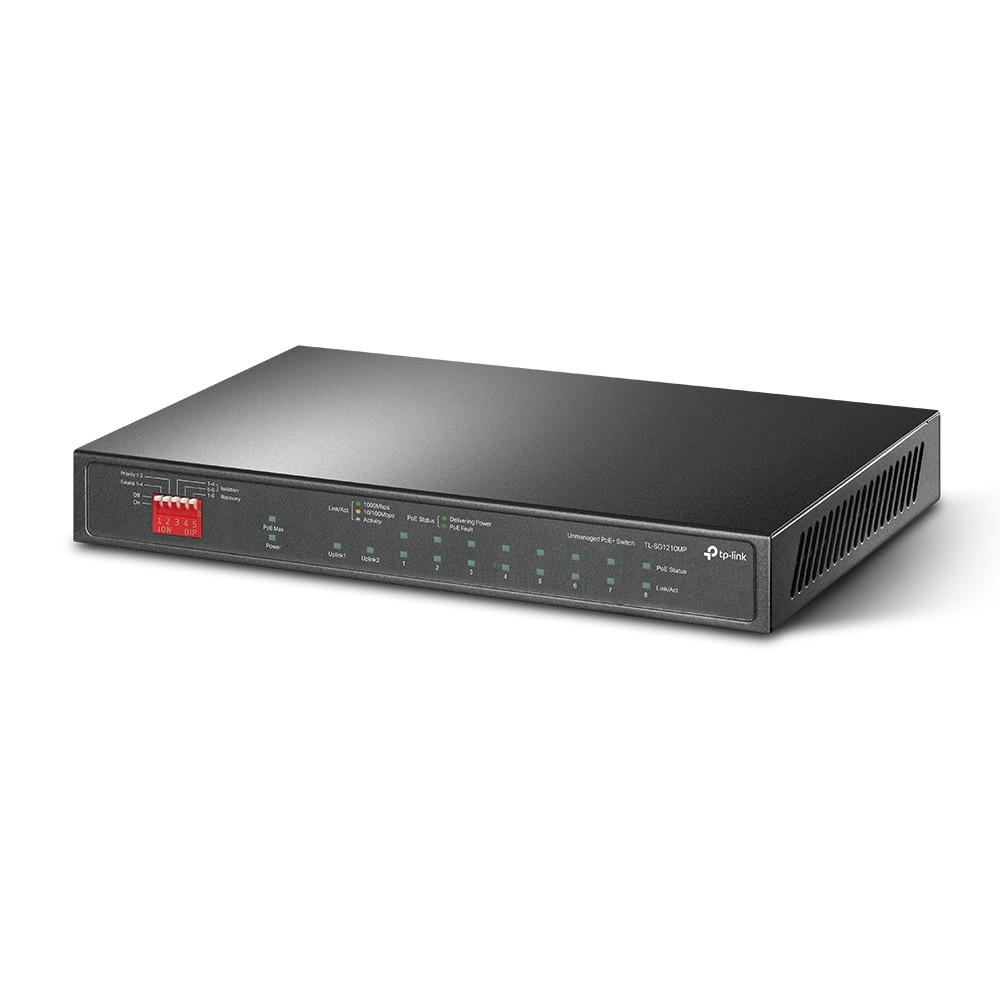 Produktbild för TP-Link TL-SG1210MP V2 - switch - 10 portar - ohanterad