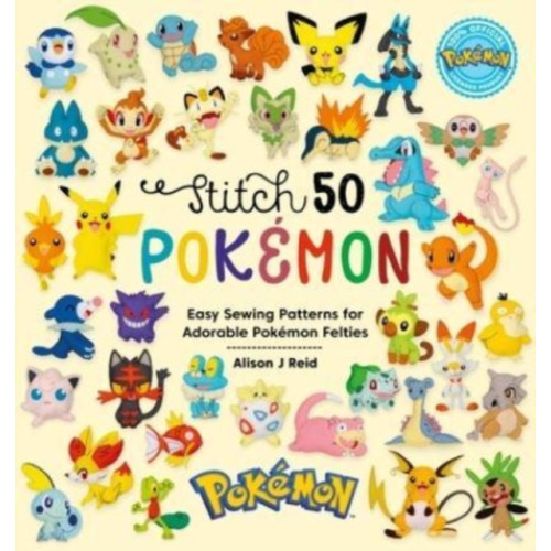 David & Charles Stitch 50 PokeMon (inbunden, eng)