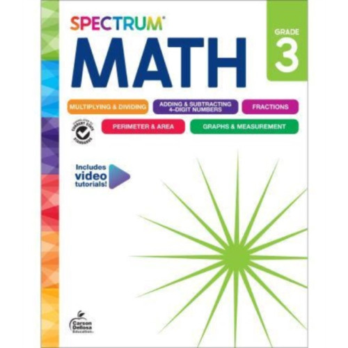 Carson Dellosa Spectrum Math Workbook Grade 3 (häftad, eng)