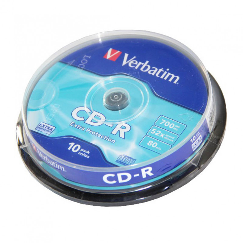 Produktbild för CD-R 52x 700MB 10-pack Spindel