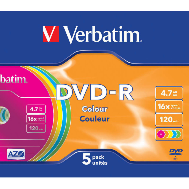 Produktbild för DVD-R 4,7GB 5-pack Slim Case