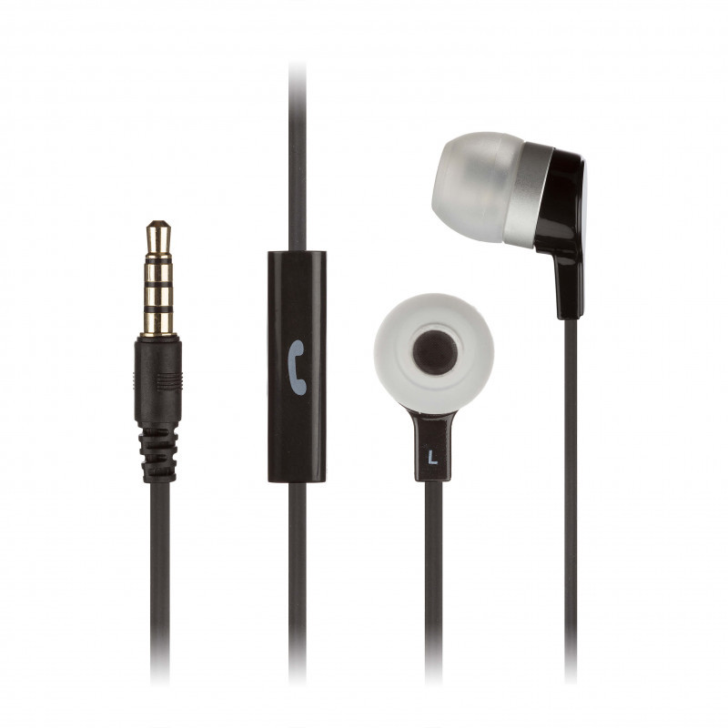 Produktbild för Hörlur Mini Svart In-Ear Mic