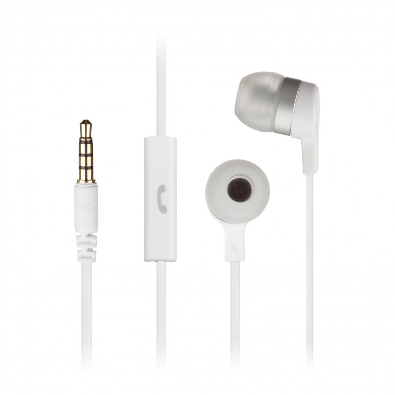 Produktbild för Hörlur Mini Vit In-Ear Mic