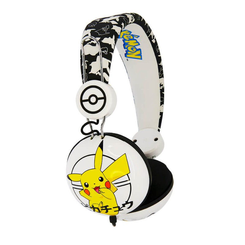 Produktbild för Hörlur Dome Tween On-Ear 90dB Japansk Pikachu