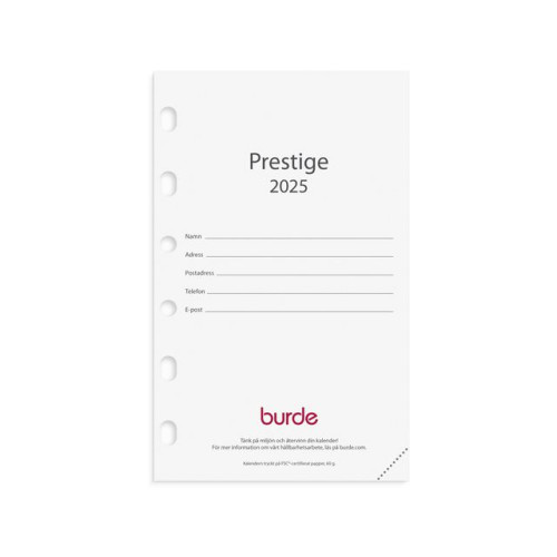 Burde Compact Prestige kalendersats 2025