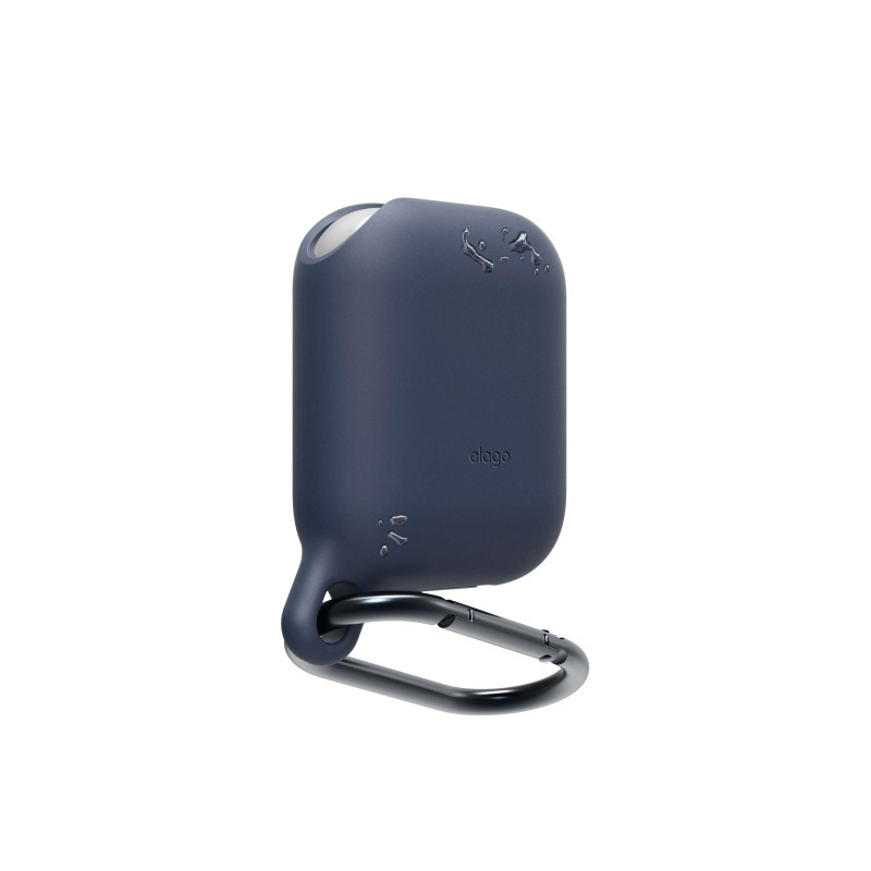 Produktbild för Skyddsväska för Airpod Vattentät med Hängare Blå