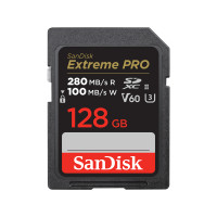 Produktbild för SanDisk Extreme Pro - flash-minneskort - 128 GB - SDXC UHS-II