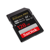 Produktbild för SanDisk Extreme Pro - flash-minneskort - 128 GB - SDXC UHS-II