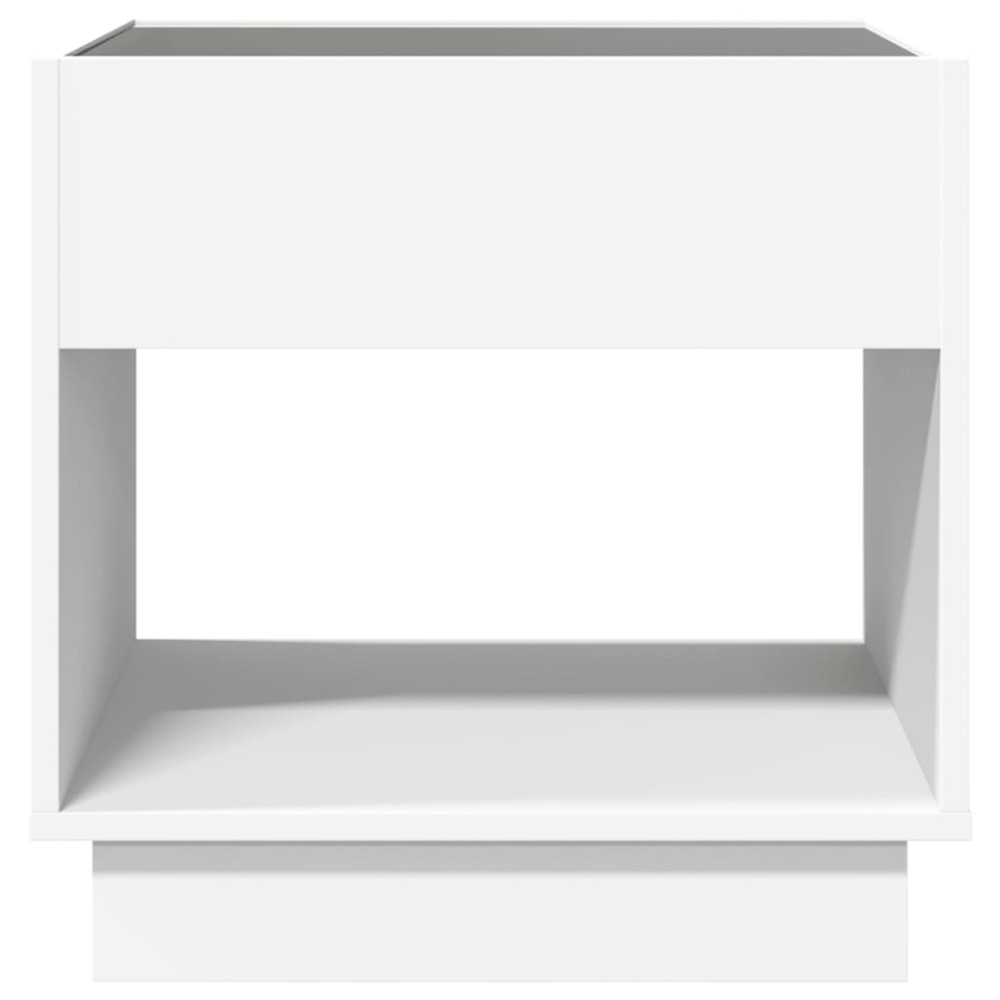 Produktbild för Soffbord med Infinity LEDs vit 50x50x50 cm