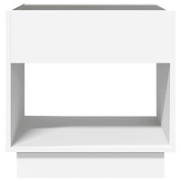 Produktbild för Soffbord med Infinity LEDs vit 50x50x50 cm