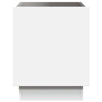 Produktbild för Soffbord med Infinity LEDs vit 50x50x50 cm