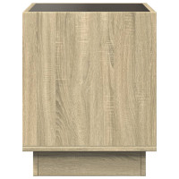 Produktbild för Soffbord med Infinity LEDs sonoma-ek 50x50x50 cm