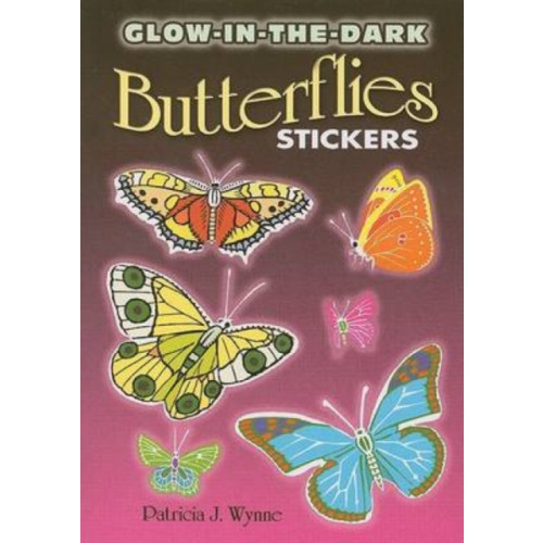 Dover publications inc. Glow-In-The-Dark Butterflies Stickers (häftad, eng)