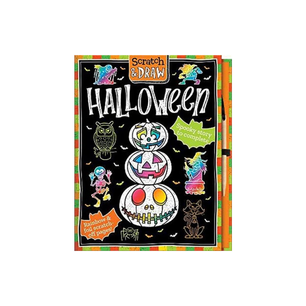 Produktbild för Scratch and Draw Halloween (inbunden, eng)