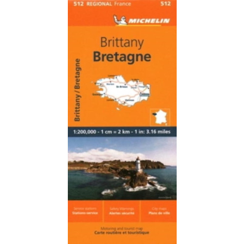 Michelin Editions Des Voyages Brittany - Michelin Regional Map 512