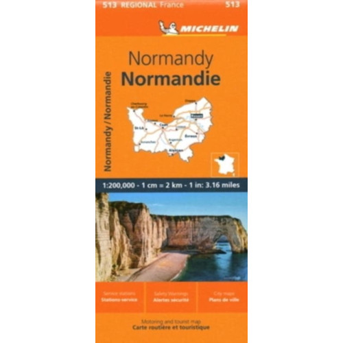 Michelin Editions Des Voyages Normandy - Michelin Regional Map 513