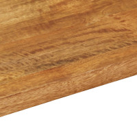 Produktbild för Bordsskiva 80x70x2,5 cm rektangulär massivt mango-trä