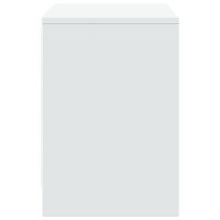 Produktbild för Tv-bänk med LEDs vit 100x34x50 cm konstruerat trä