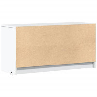 Produktbild för Tv-bänk med LEDs vit 100x34x50 cm konstruerat trä
