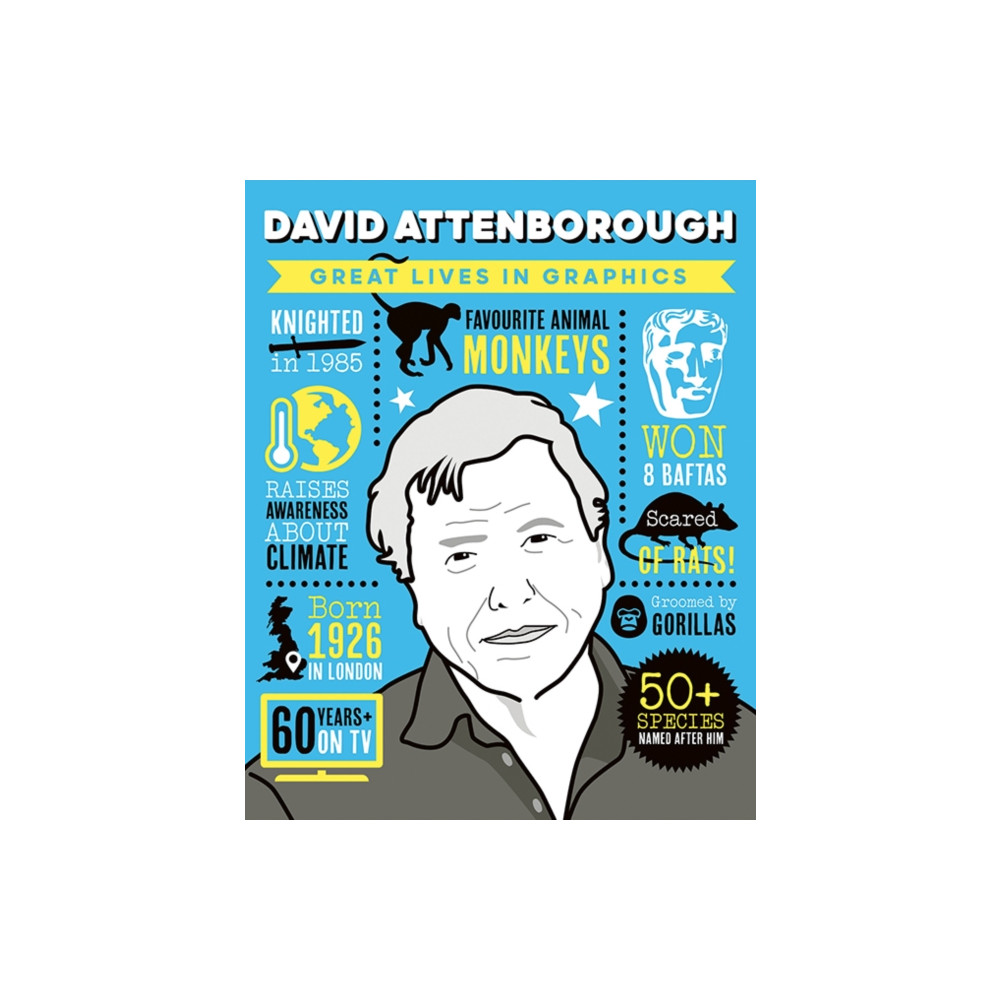 Produktbild för Great Lives in Graphics: David Attenborough (inbunden, eng)