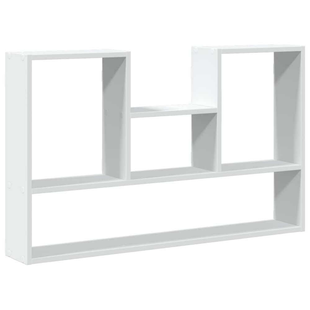 Produktbild för Vägghylla vit 99x15x60 cm konstruerat trä