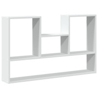 Produktbild för Vägghylla vit 99x15x60 cm konstruerat trä