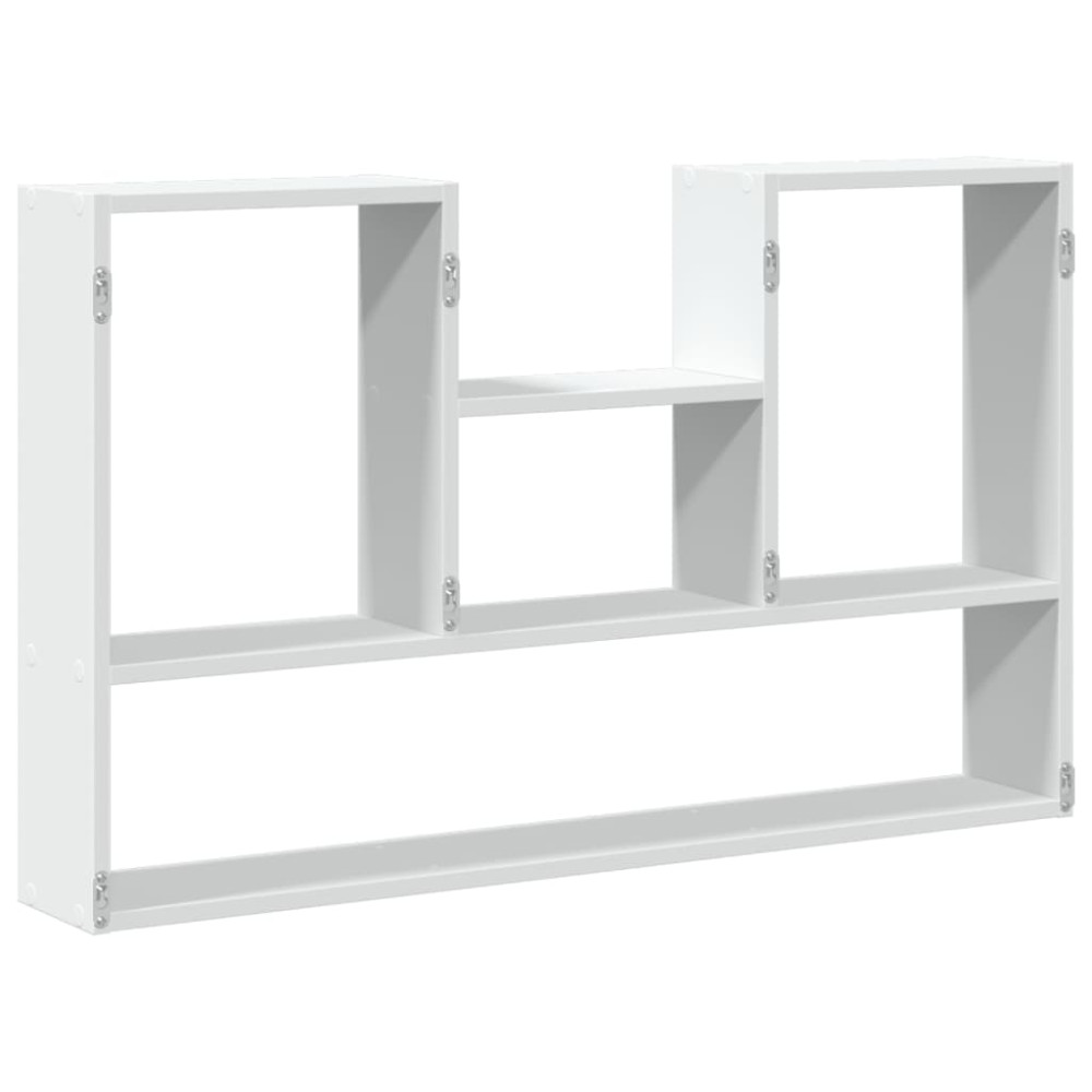 Produktbild för Vägghylla vit 99x15x60 cm konstruerat trä