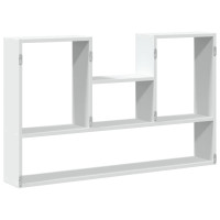 Produktbild för Vägghylla vit 99x15x60 cm konstruerat trä