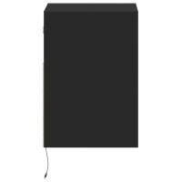 Produktbild för Väggmonterad tv-bänk LED 2 st svart 41x31x45 cm