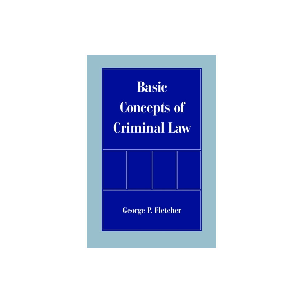 Produktbild för Basic Concepts of Criminal Law (häftad, eng)