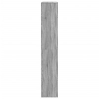 Produktbild för Rumsavdelare grå sonoma 100x33x187,5 cm konstruerat trä