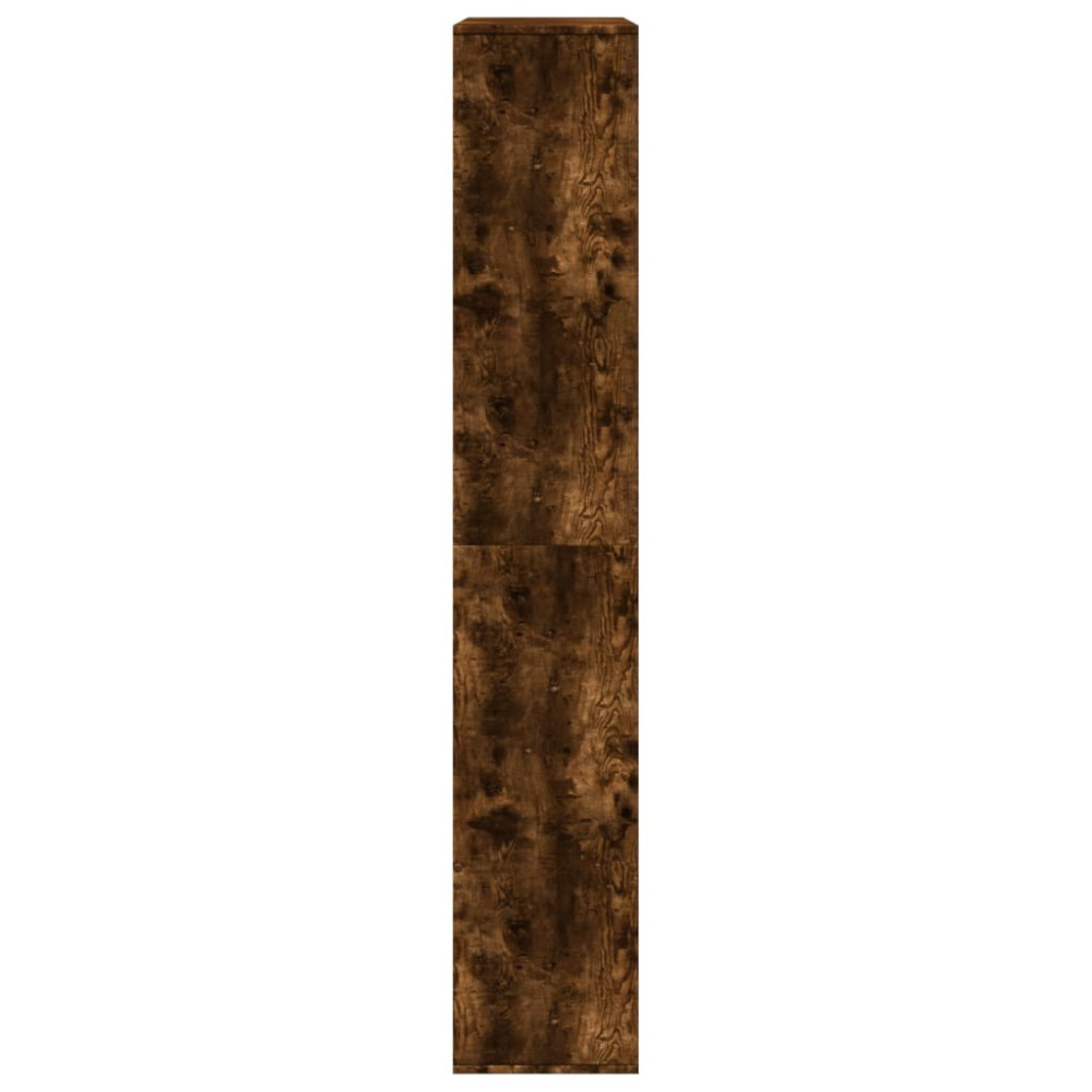 Produktbild för Rumsavdelare rökfärgad ek 100x33x187,5 cm konstruerat trä