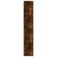 Produktbild för Rumsavdelare rökfärgad ek 100x33x187,5 cm konstruerat trä