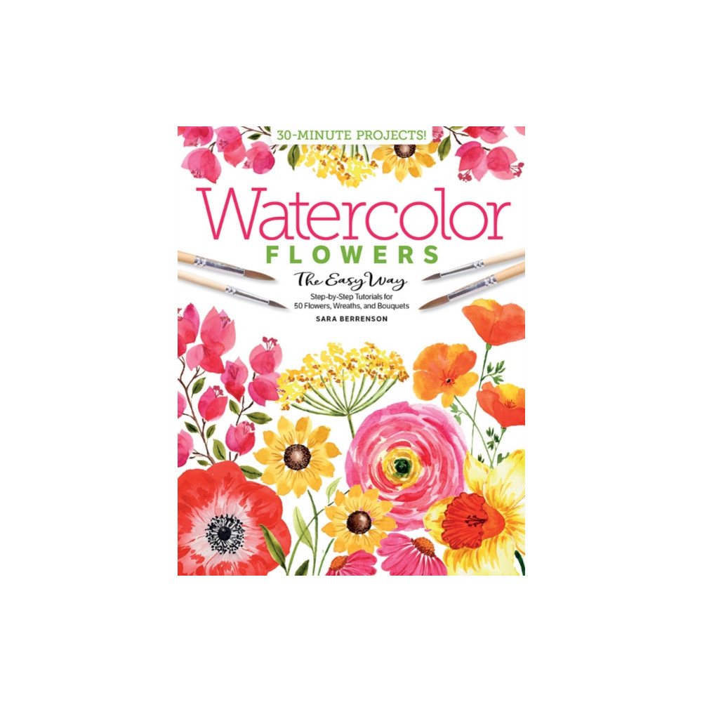 Produktbild för Watercolor the Easy Way Flowers (häftad, eng)