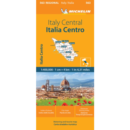 Michelin Editions Des Voyages Italy Centre - Michelin Regional Map 563