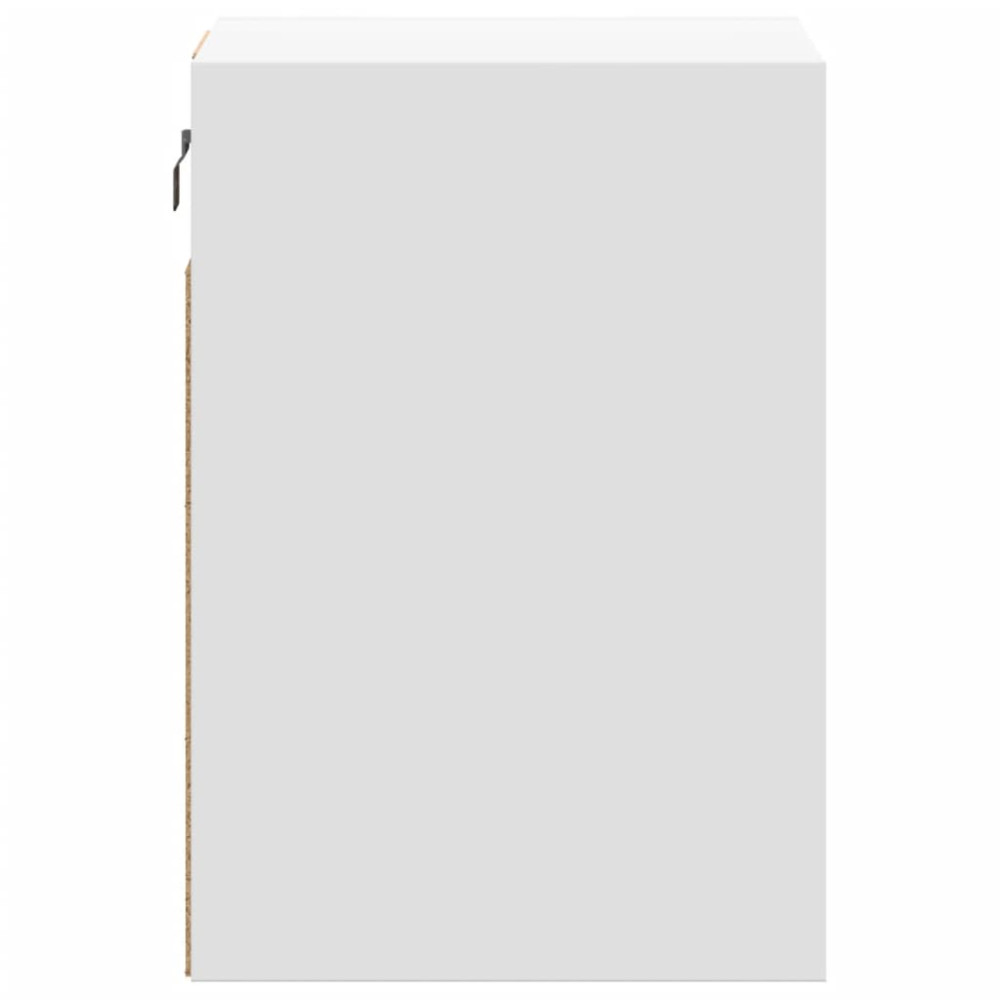 Produktbild för Väggmonterad tv-bänk LED 2 st vit 41x31x45 cm
