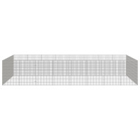 Produktbild för Husdjursbur 24-panel 54x80 cm galvaniserat järn