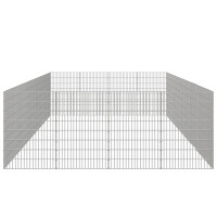 Produktbild för Husdjursbur 24-panel 54x80 cm galvaniserat järn