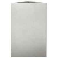 Produktbild för Odlingslådor 2 st triangulär 50x43x75 cm rostfritt stål