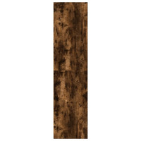 Produktbild för Garderob rökfärgad ek 30x50x200 cm konstruerat trä