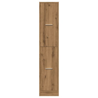 Produktbild för Apoteksskåp konstlädd ek 30x41x144,5 cm konstruerat trä