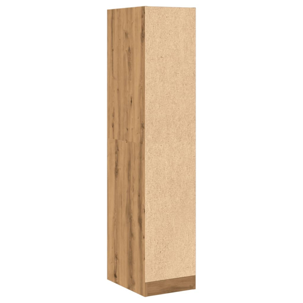 Produktbild för Apoteksskåp konstlädd ek 30x41x144,5 cm konstruerat trä