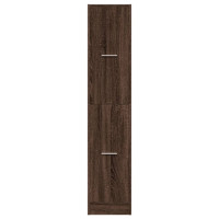 Produktbild för Apoteksskåp brun ek 30x41x144,5 cm konstruerat trä