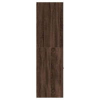 Produktbild för Apoteksskåp brun ek 30x41x144,5 cm konstruerat trä